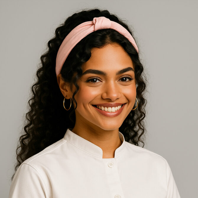 Bandana Rosa Pastel - Imagen 2