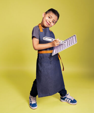 KIDS mezclilla cintas camel
