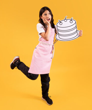 KIDS rosa pastel cintas crema