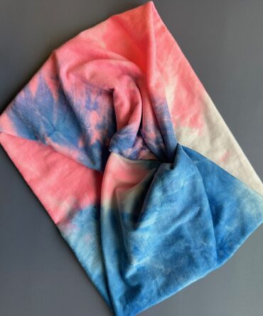 Bandana Multicolor Azul - rosa (ancha)