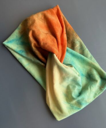 Bandana Multicolor Turquesa- naranja (ancha)