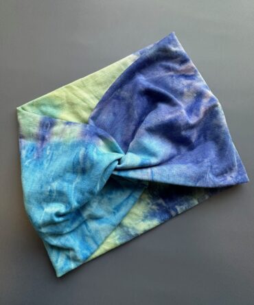 Bandana Multicolor azul- turquesa  (ancha)
