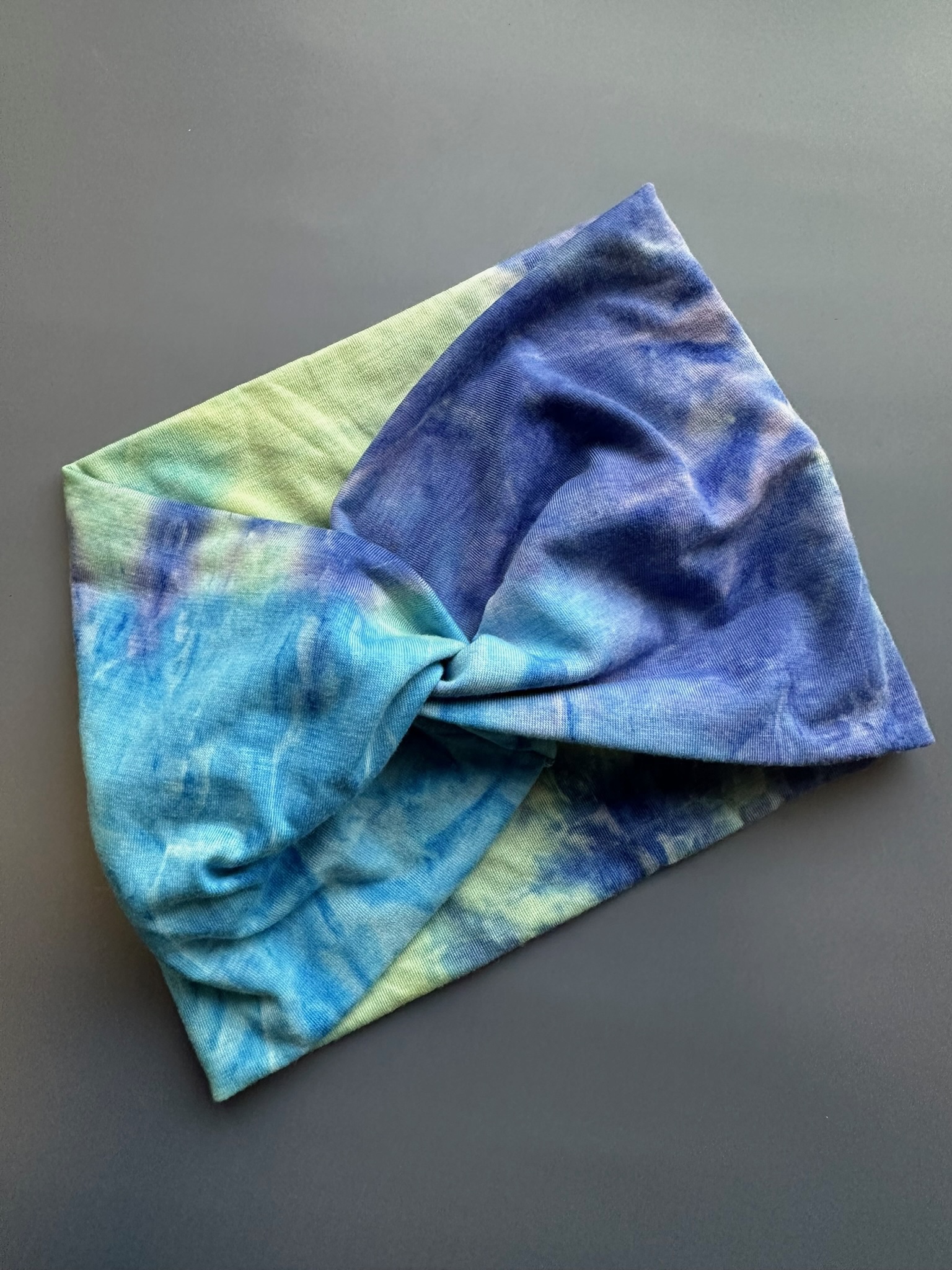 Bandana Multicolor azul- turquesa (ancha)