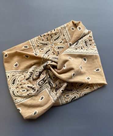 Bandana Estilo paliacate Crema (ancha)